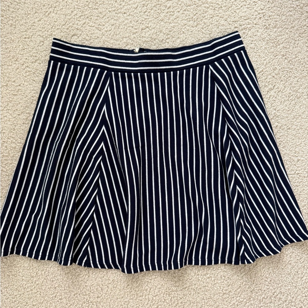 Striped Navy and White Women's Skirt